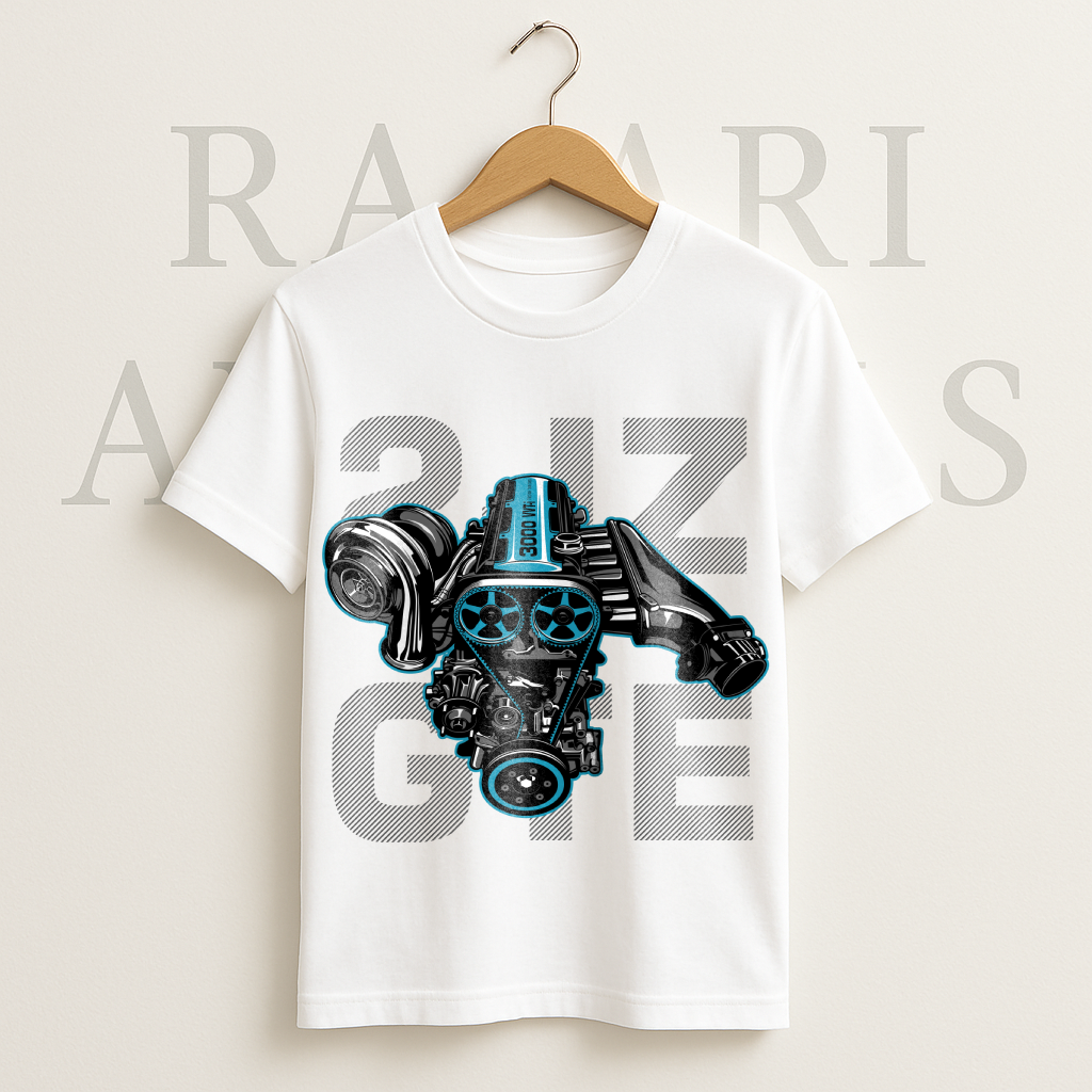 Cool 2JZ GTE White tshirt