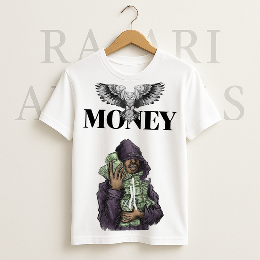 Eagel Money White Tshirt